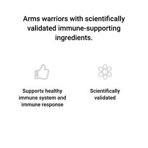 Arms warriors with scientifically validated immune-supporting ingredients.