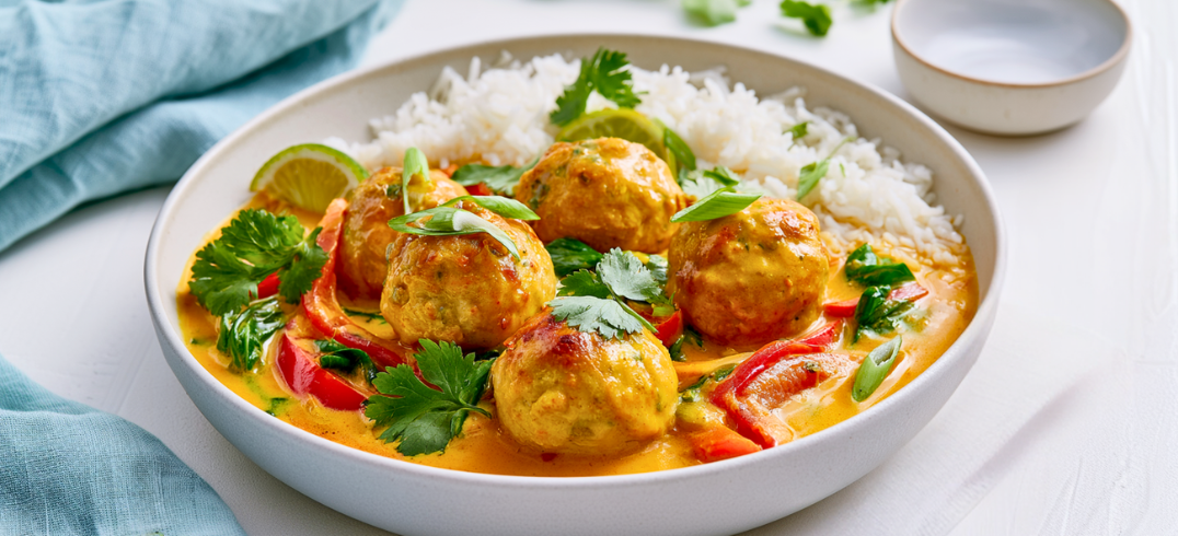 Coconut Curry Chicken Meatballs
