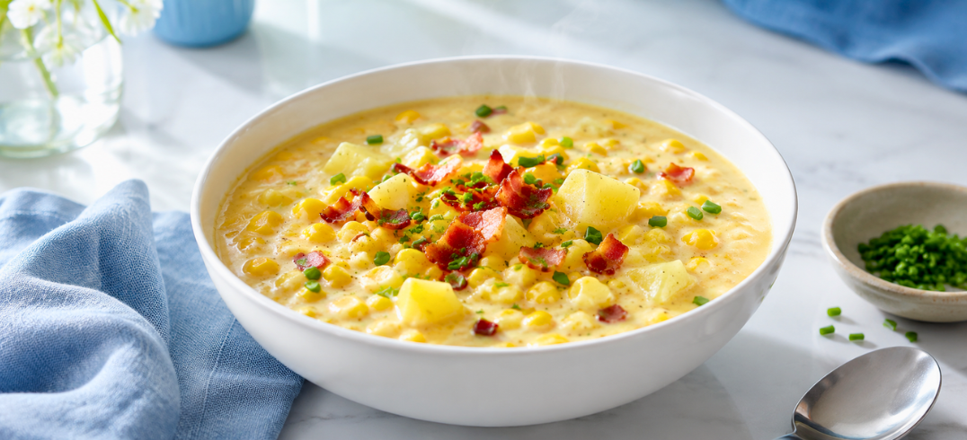 Creamy Low-FODMAP Corn Chowder