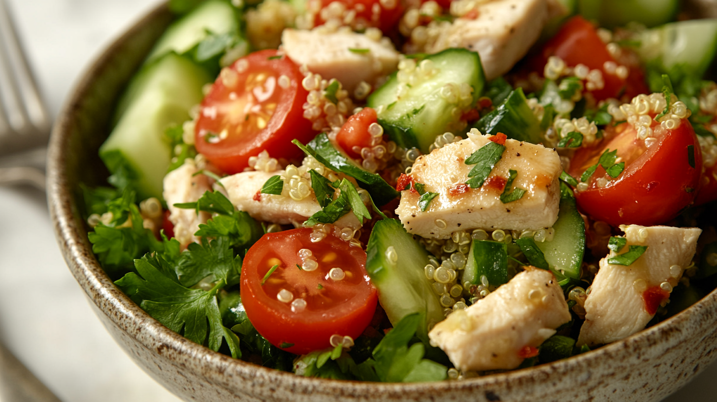 Easy Chicken Quinoa Salad