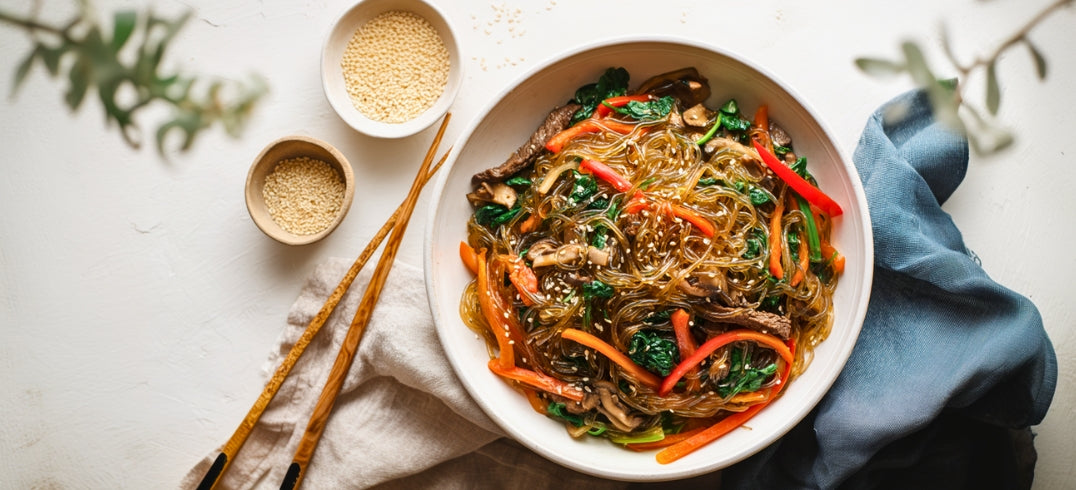 Low-FODMAP Japchae Glass Noodle Stir-Fry