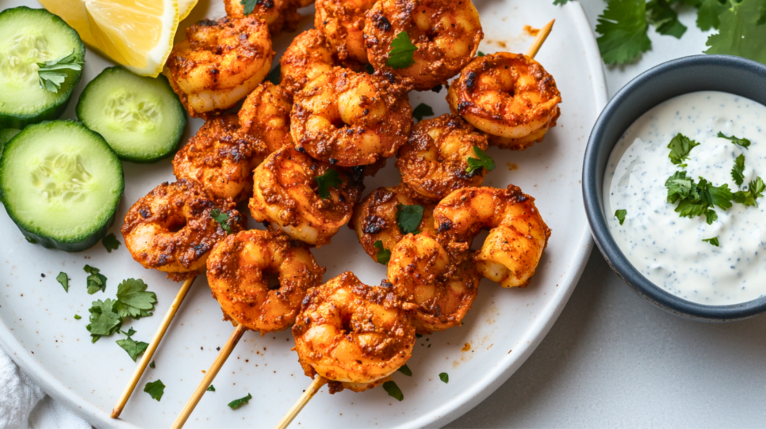 Low-FODMAP Tandoori Shrimp Skewers