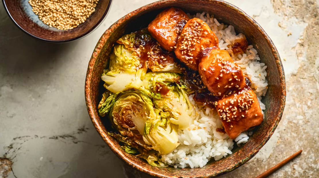 Miso Glazed Salmon Bowl