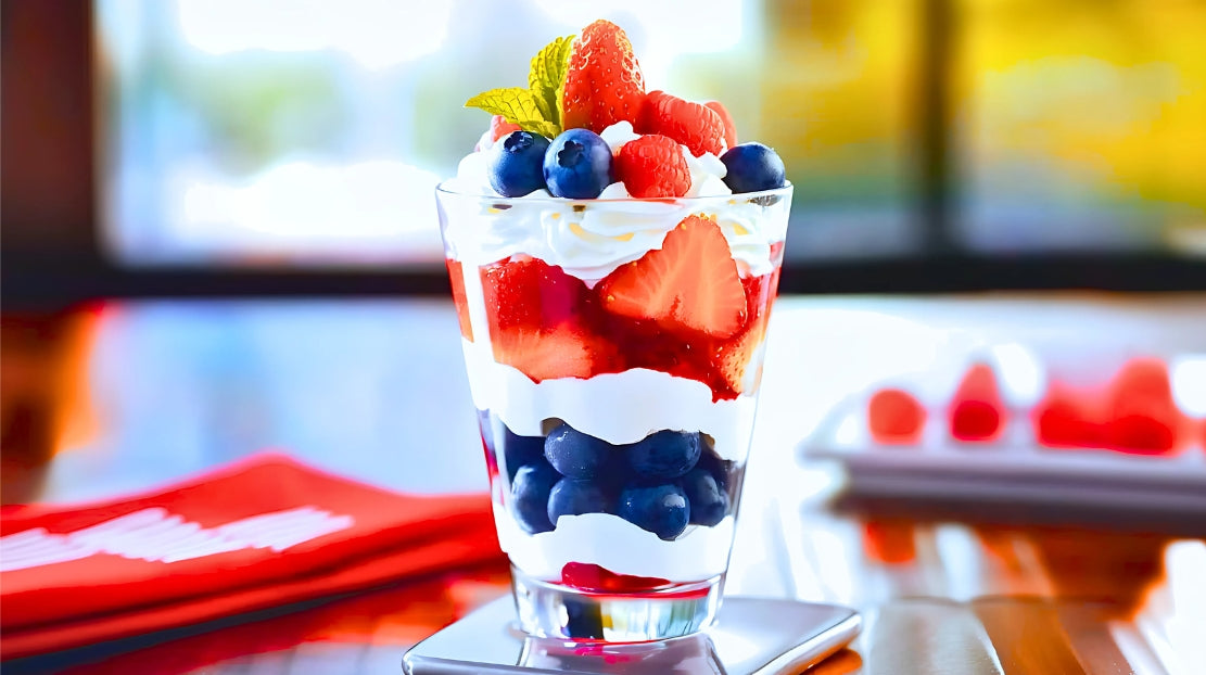 Red, White, and Blue Parfaits