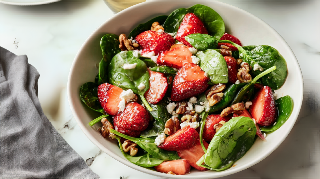 Strawberry Spinach Salad