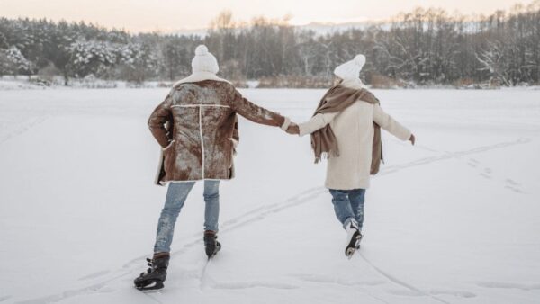 Couple in winter