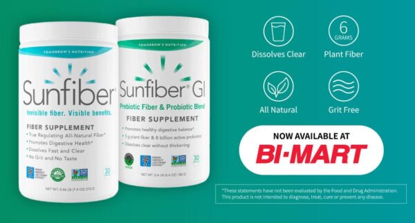 Tomorrow’s Nutrition Sunfiber debuts at select Bi-Mart stores
