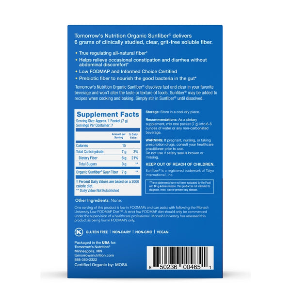 Organic Sunfiber® 7 Day Kit