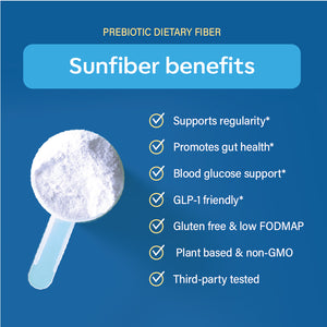 Prebiotic Fiber Supplement | Sunfiber 90-Day Powder
