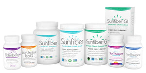 Tomorrow's Nutrition Family of Products including: Elderberry, Sunfiber, Sunfiber GI, Suntheanine Chewables and Suntheanine