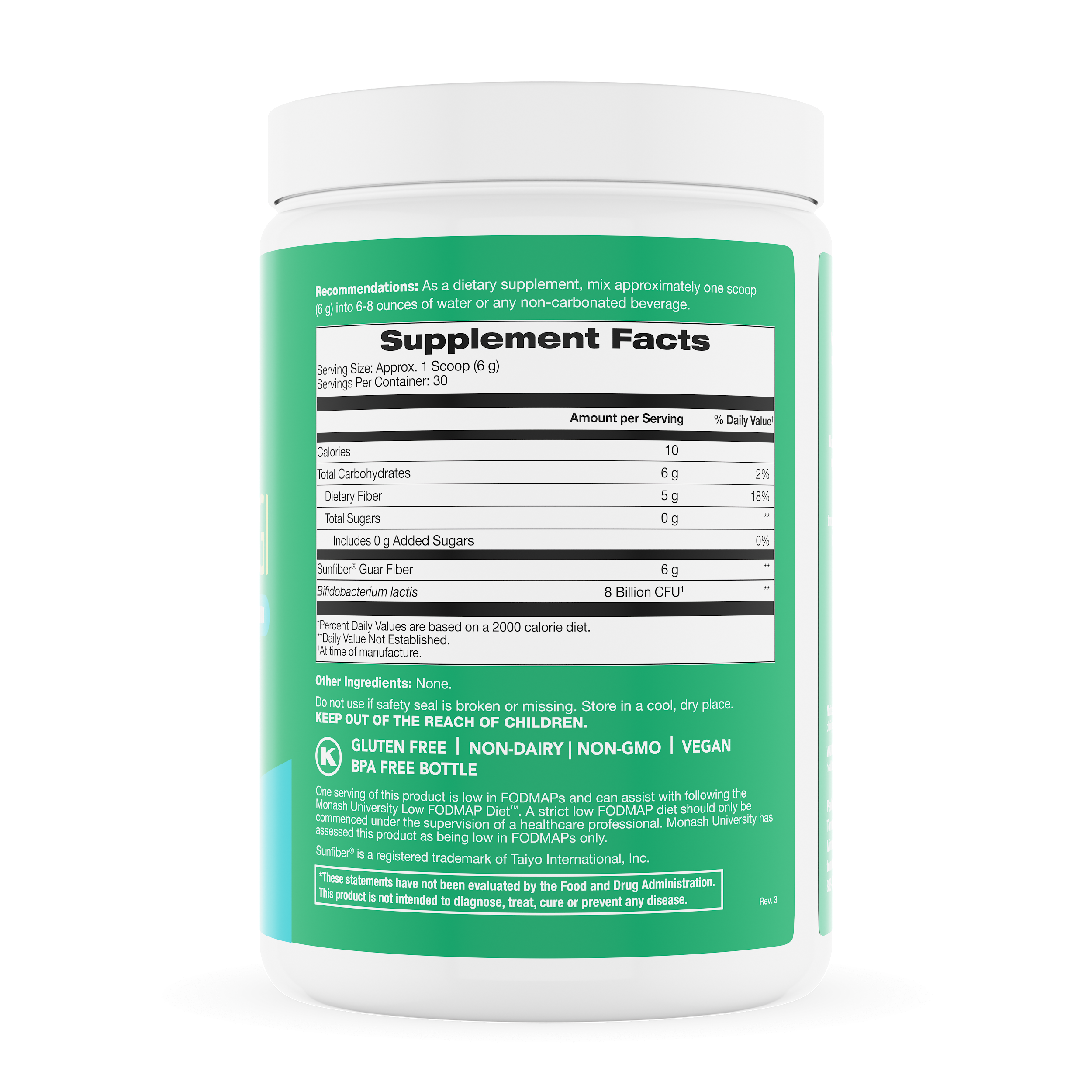 Sunfiber® GI 30-Day Powder