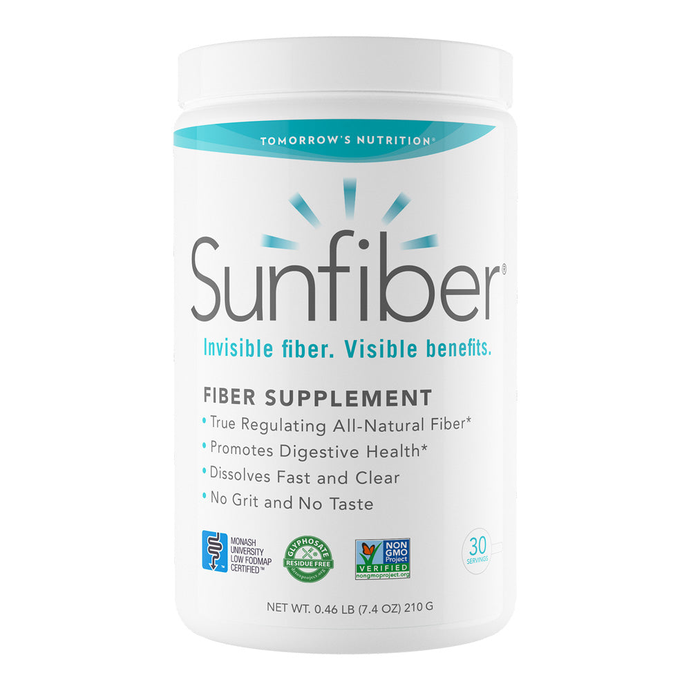 Tomorrow's Nutrition Sunfiber Supplement Bottle - Front View